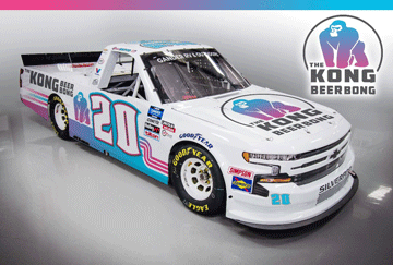 Spencer Boyd's Kong beer bong sponsored truck prepared for pocono raceway June 27th